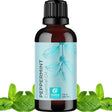 Dark amber bottle of Peppermint Essential Oil, part of Pure Essential Oils collection