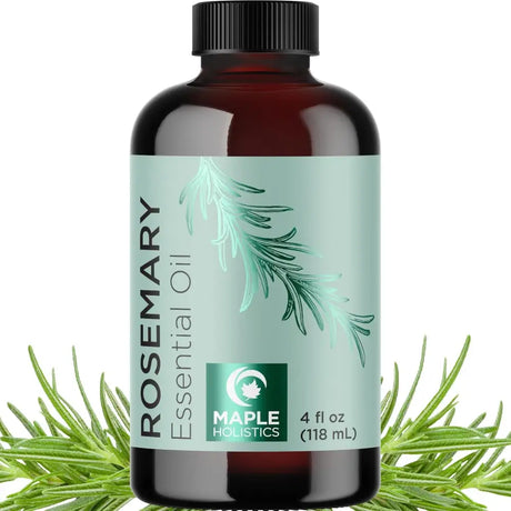 Brown glass bottle of Rosemary Essential Oil from Pure Plant-Based Essential Oils