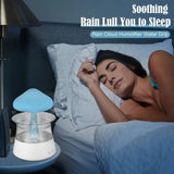 Cloud Rain Humidifier with blue light and water reservoir for a calming atmosphere