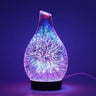 Colorful 3D Firework Essential Oil Aroma Diffuser Lamp with LED lighting and effects