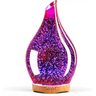 Elegant 3D Glass Marble Oil Diffuser with colorful LED lights and glass aromatherapy effects