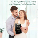 Black gift box labeled 20, part of Essential Oils Gift Set in Elegant Black Gold Box