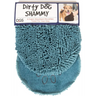 Teal Fast Drying Microfiber Dog Bath Towel with Noodle-like Texture for Quick Drying