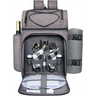 Grey Hap Tim Picnic Backpack with built-in utensils, plates, and wine bottle holder