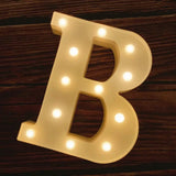 Illuminated letter B with glowing bulbs for Happy Birthday Illuminated Marquee Letters