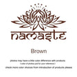 Brown Lotus Flower design with Namaste text in Sanskrit, perfect for vibrant wall art