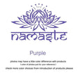 Purple lotus flower design with Namaste text for beautiful wall art decor