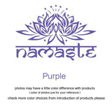 Purple lotus flower design with Namaste text for beautiful wall art decor