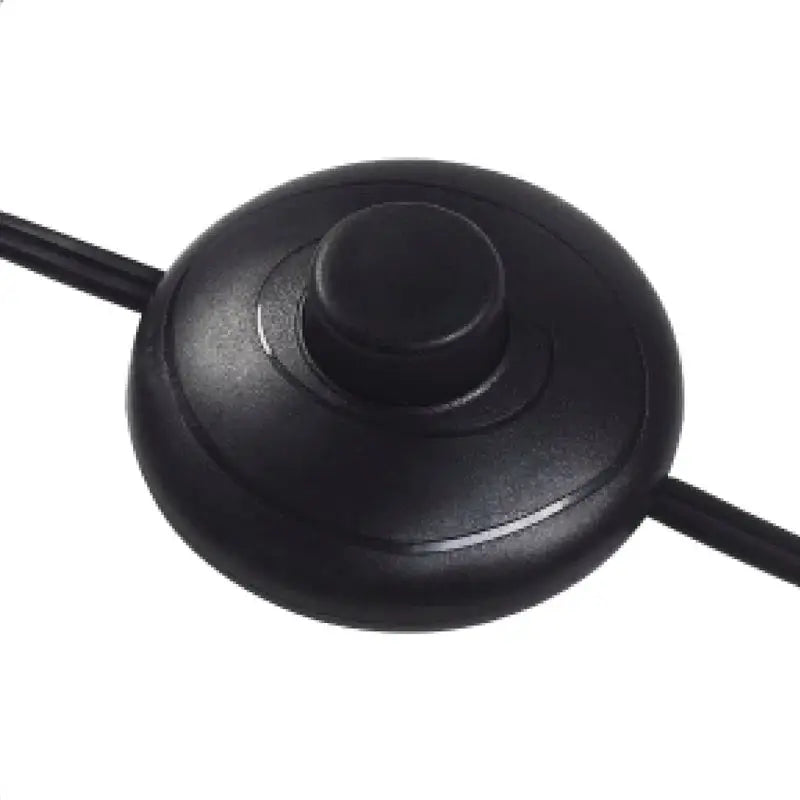 Black round foot pedal switch for Modern Arc Floor Lamps with Colorful Metallic Dome Shades