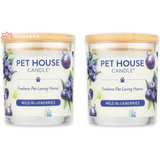 Pet House Eco-Friendly Soy Candles in Wild Blueberries for effective odor eliminators house