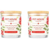 Pet House Eco-Friendly Soy Candles in Sweet Cranberries scent for effective odor control