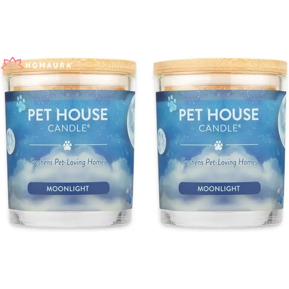 Pet House Moonlight scented eco-friendly soy candles for effective pet odor eliminators