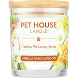 Pet House Vanilla Sandalwood Eco-Friendly Soy Candle for effective pet odor eliminators