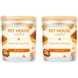 Pet House eco-friendly soy candles in Pecan Pie fragrance for effective pet odor eliminators