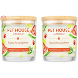 Pet House scented candles in Watermelon Mojito for eco-friendly odor control and pet odor eliminators