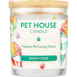 Pet House eco-friendly soy candles in Snow Cone scent for effective pet odor eliminators