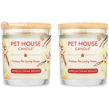 Pet House vanilla creme brulee eco-friendly soy candles for effective pet odor eliminators