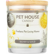 Pet House Silver & Gold scented eco-friendly soy candle as a pet odor eliminator