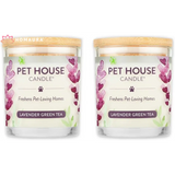 Pet House Lavender Green Tea Eco-Friendly Soy Candles for Odor Eliminators House