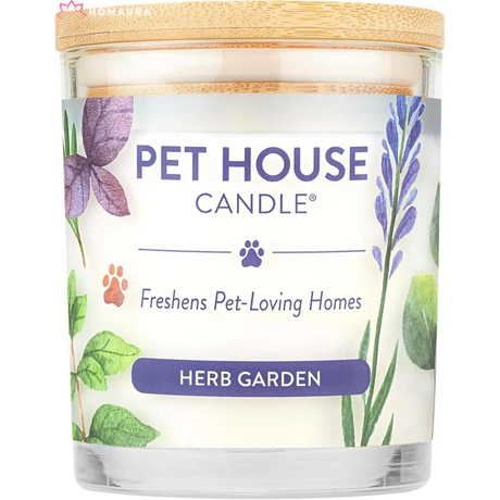 Pet House Herb Garden scented candle, eco-friendly soy candles for effective odor eliminators