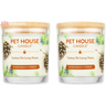 Pet House Eco-Friendly Soy Candle in Evergreen Forest fragrance for effective pet odor eliminators