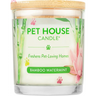 Pet House eco-friendly soy candle in Bamboo Watermint fragrance for odor eliminators house