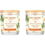 Pet House eco-friendly soy candles in Mandarin Sage scent for effective odor eliminators house