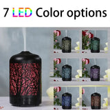 LED Sacred Tree Essential Oil Diffuser with color-changing design for ultrasonic aromatherapy