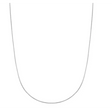 Simple sterling silver snake chain necklace with a delicate box link design