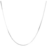 Simple Silver Snake Chain Necklace made of high-quality sterling silver