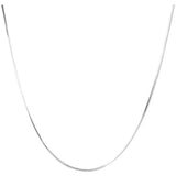 Simple silver snake chain necklace in elegant Sterling Silver design