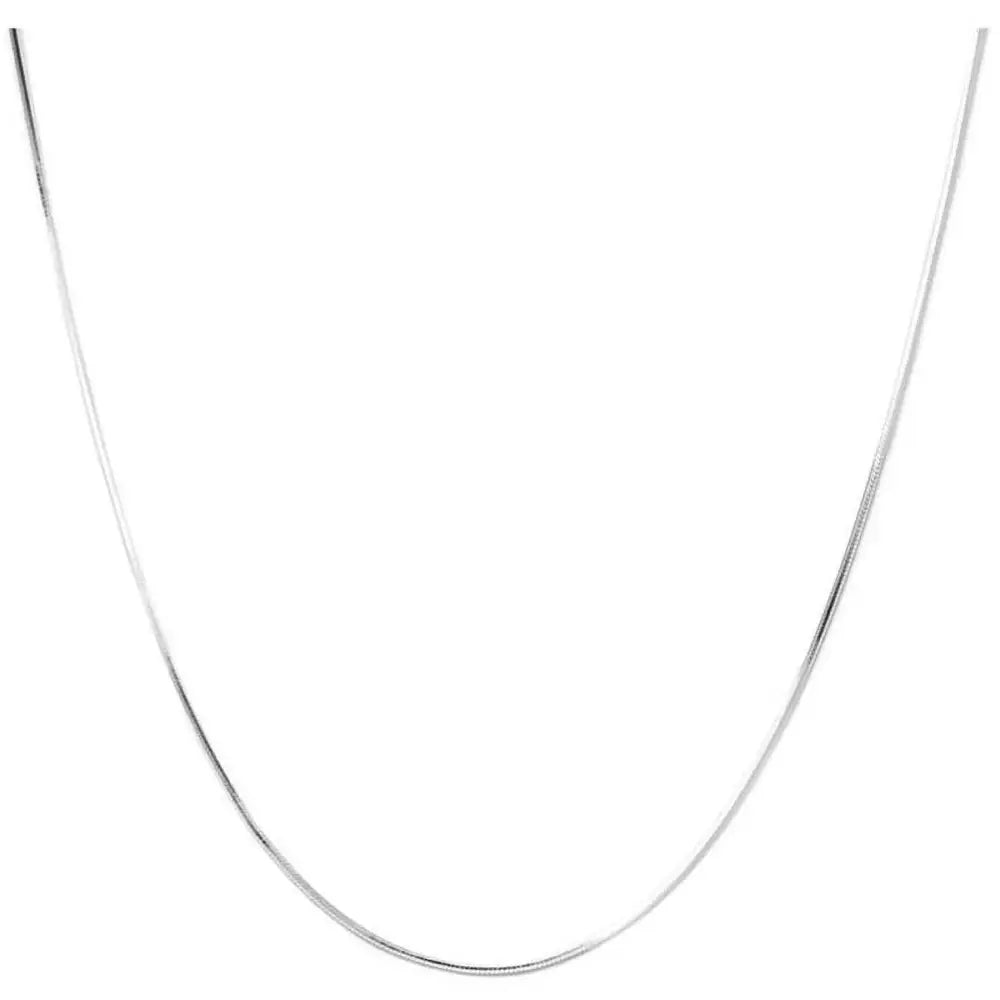 Sterling Silver Snake Chain Necklace featuring a simple silver snake design