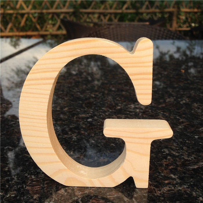  Abaodam 12 Pcs Wooden Letters Free Standing Wooden