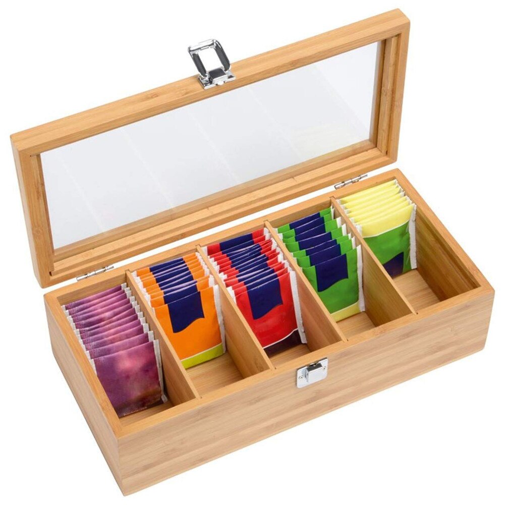 Honey-Can-Do Natural Bamboo Plastic Bag Organizer for Kitchen Drawer