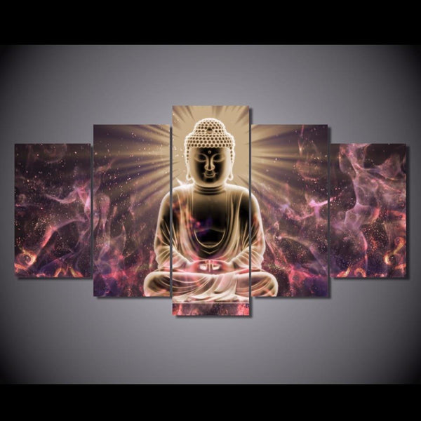 Buy Abstract Buddha Painting Large Size Canvas Wall Art - HOMAURA®